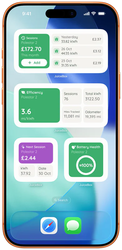 JuiceBox Widgets View